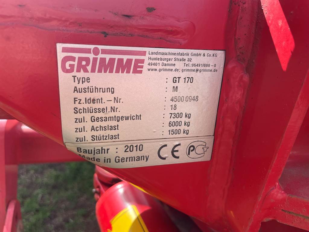 2010 Grimme GT 170 M