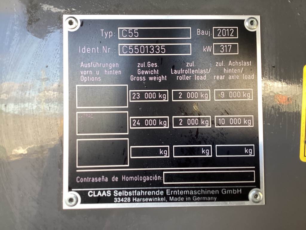 2012 CLAAS LEXION 750 TT