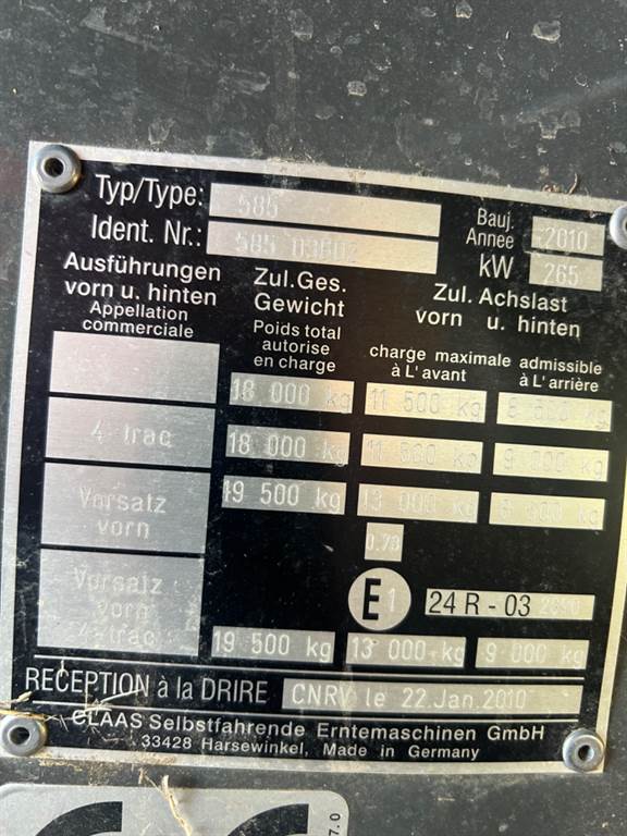 2010 CLAAS LEXION 570 image 4