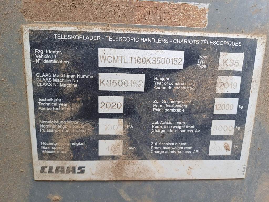 2020 CLAAS SCORPION 746