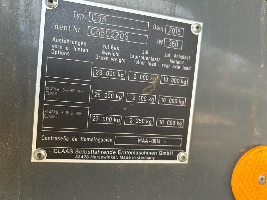 2015 CLAAS LEXION 760 TT image 13