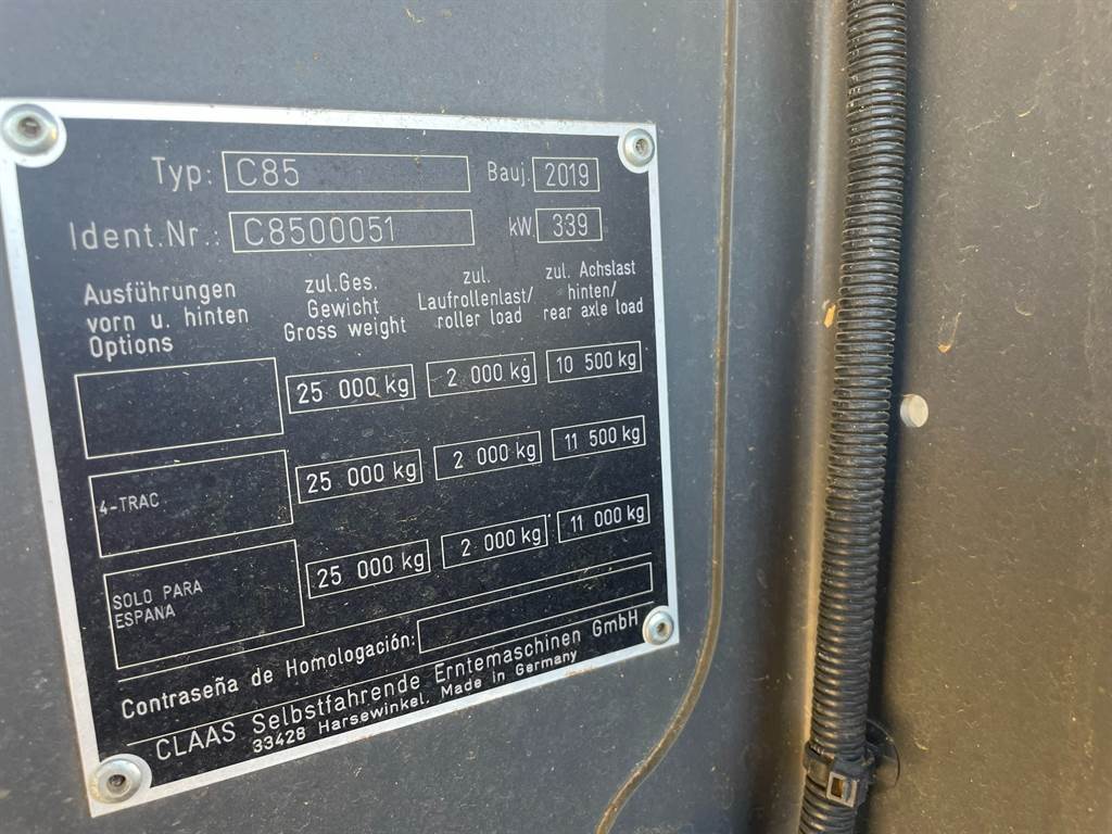 2019 CLAAS LEXION 7600 TT